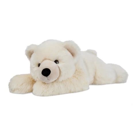 Peluche Ours Polaire Couch E Cm Superflops Cdiscount Jeux Jouets