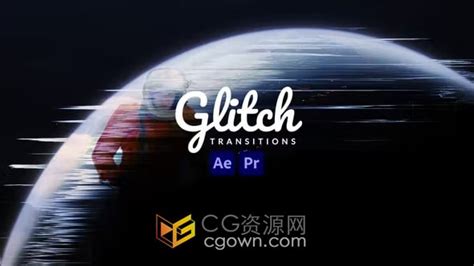 12种故障特效过渡视频转场效果制作 Ae与pr模板 Cg资源网