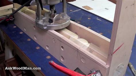 Of Wood Routers How To Make A Jig To Route A Tapered Fluted Leg