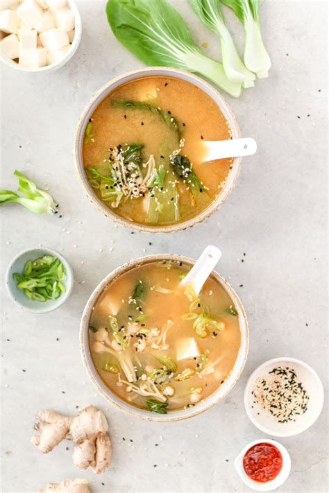 Easy Ginger Miso Soup Healthnut Nutrition