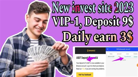 New Invest Site Vip Deposit Daily Earn