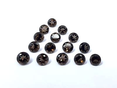 Lot Of 50 Pcs Natural Smoky Quartz 3mm Round Shape Faceted Cut Loose