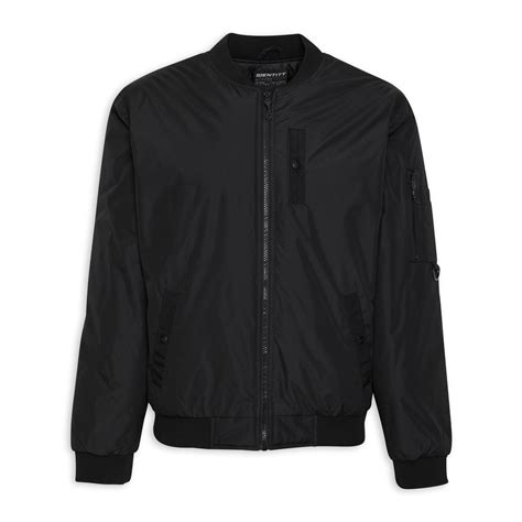 black bomber jacket  identity