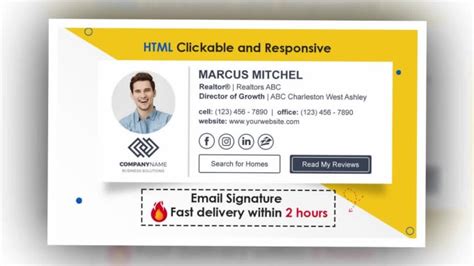 Make Clickable Html Email Signatures For Outlook Gmail Mac By