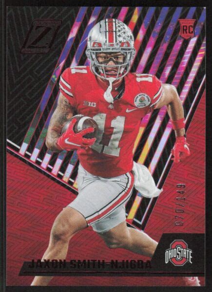 2023 Panini Chronicles Draft Picks Zenith Red 7 Jaxon Smith Njigba