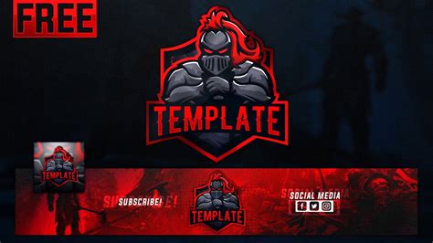 115+ FREE YouTube Gaming Logo, Banner & Avatar Template | Graphic Design Resources