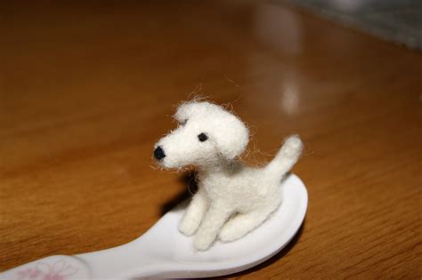 Felt Dog Felt Toy Natural Wool Toy Tiny Soft Sculpture Etsy