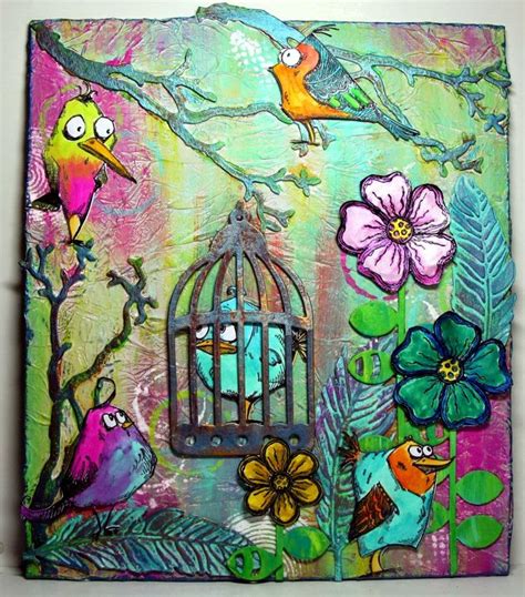 Felicie S Creativ World Crazy Birds Tim Holtz Crazy Birds Tim Holtz