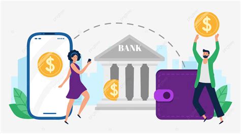 Money Transfer And Financial Transaction In Banking Card Illustration