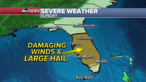 Severe Weather Threat In Florida As Over 350 Reports Of Severe Weather