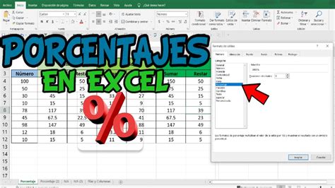 Calcular Porcentajes En Excel Cálculo Tanto Por Ciento En Excel Youtube