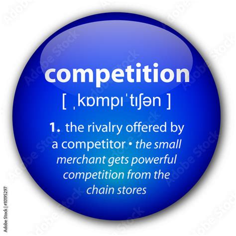 Competition Definition Button Stock Illustration Adobe Stock