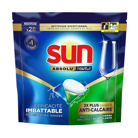 Sun Absolu Tablette Lave Vaisselle Tout En Anticalcaire Lavages