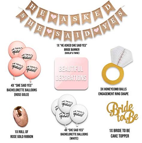 Festively Bachelorette Party Decorations Kit Bridal Shower Decorations Wedding Shower