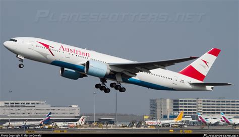 Oe Lpc Austrian Airlines Boeing Z Er Photo By Martin Oswald Id