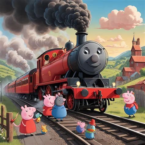 Peppa Pig And The Big Train Fight | Story.com