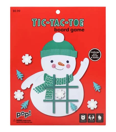 10 5” Christmas Snowman Tic Tac Toe Board Game By Pop By Pop Joann X Ribblr