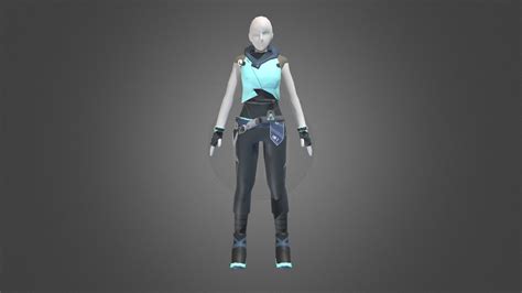 Clothing Jett Valorant 3d Model By Stigia Studio Stigiastudio