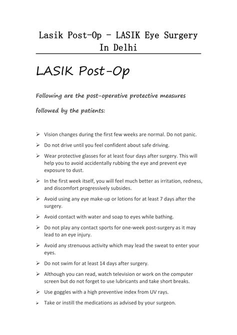 Ppt Lasik Post Op Lasik Eye Surgery In Delhi Powerpoint