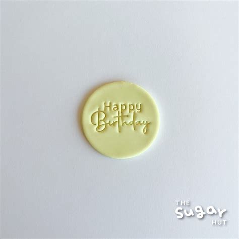 Happy Birthday Embosser Stamp Etsy