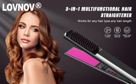 Lovnov Professional Hair Straightener 3 In 1 Flat Iron For Hair Hair