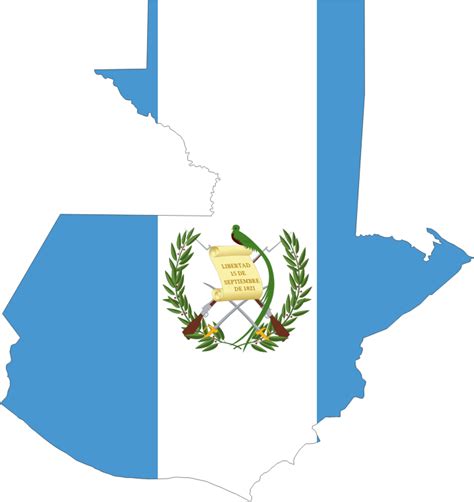 Guatemala Map Flag - Openclipart