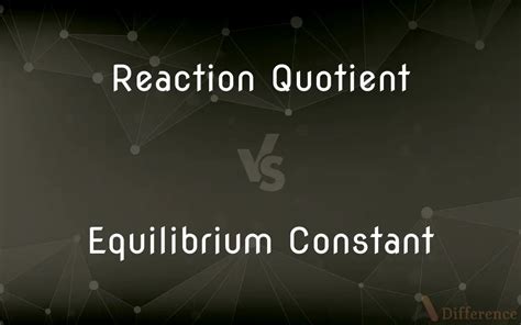 Reaction Quotient vs. Equilibrium Constant — What’s the Difference?