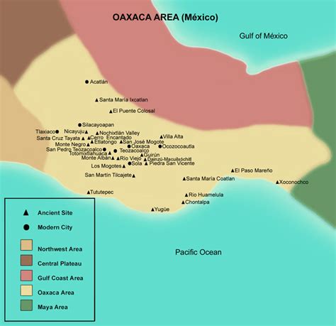 FAMSI - Map - Oaxaca- Mesoamerica