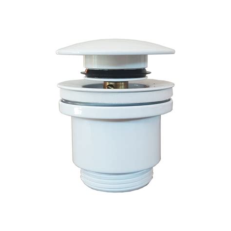 Vidange Drain Systeme Pour Lavabos Click Clack Blanc