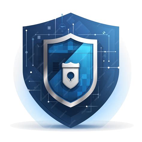 Premium Photo Cybersecurity Shield Logo Symbol