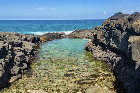 Calm Swimming Pool At Queens Bath Princeville Kauai Photograph By