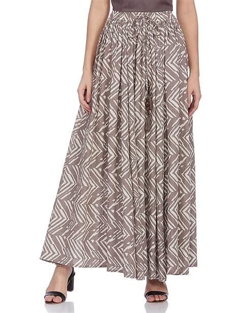 Buy Soch Womens Cotton A Line Skirt Cwbssks022bgreym At