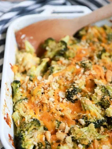 Broccoli Cheese Casserole With Ritz Crackers No Soup My Therapist Cooks