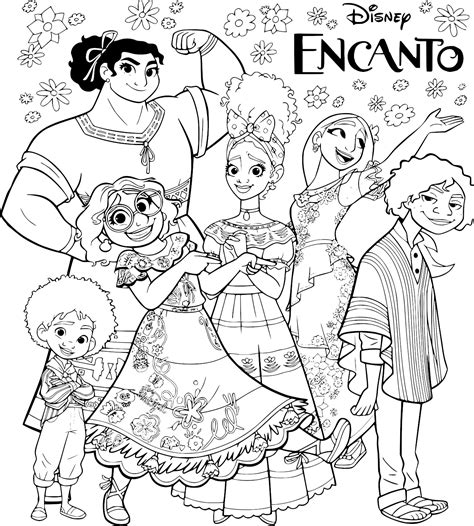 Coloriages Encanto La Fantastique Famille Madrigal Bonjour Les Enfants