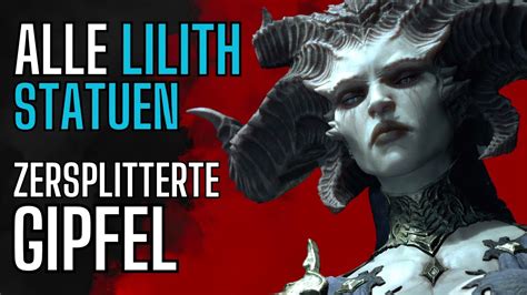 Diablo Alle Lilith Statuen Zersplitterte Gipfel Alle Lilith