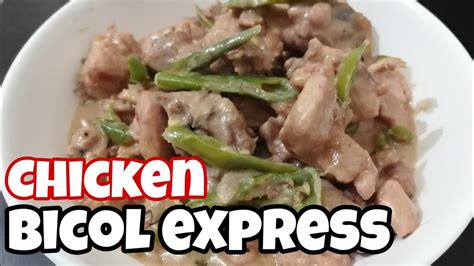 How To Cook Chicken Bicol Express Chicken Bicol Express Filipino