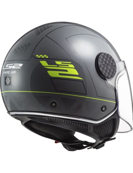 Casco Jet LS2 OF558 Sphere Lux Linus Gloss Nardo Gris