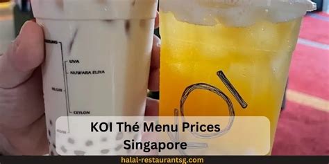 Koi Menu Prices Singapore December