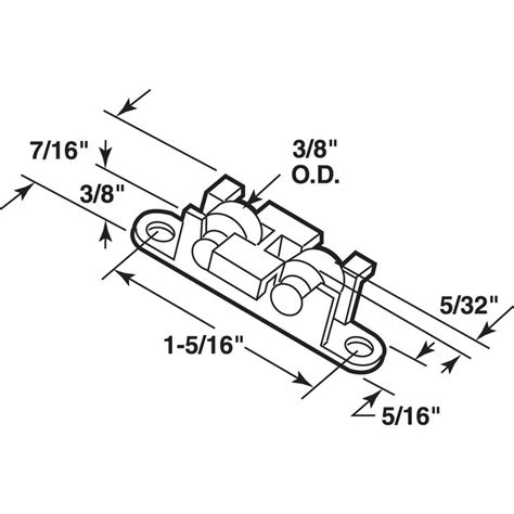 Prime Line Sliding Window Tandem Roller Assembly In Flat Brass