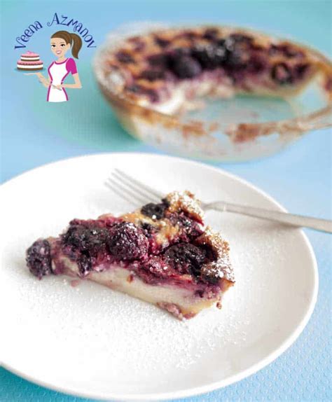 Blackberry Tart Just Three Easy Steps Blackberry Clafoutis Veena Azmanov