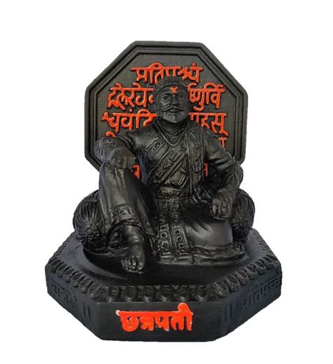 Fiber Black Chhatrapati Shivaji Maharaj Statue For Decoration At Rs