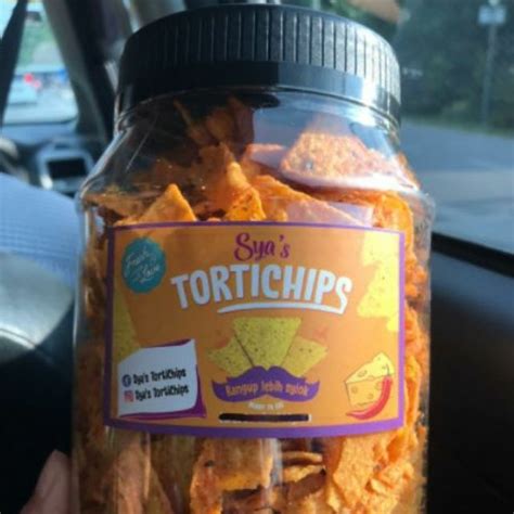 Cheesy Tortichips Tortilla Chips Gerenti Sedap Rangup Emping Kerepek