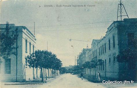 CPA TUNISIE Sousse Ecole primaire supérieure de garçons tunisie