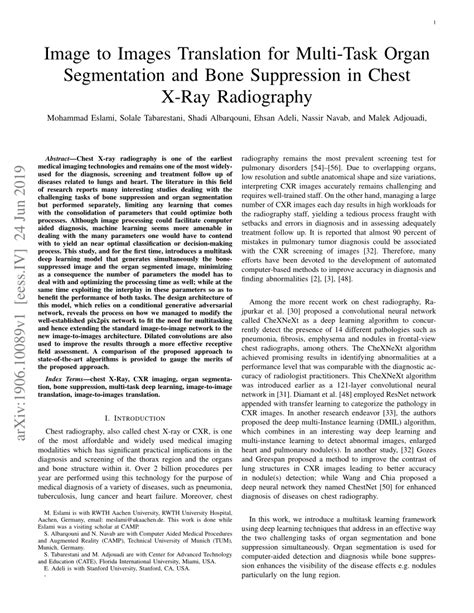 Pdf Image To Images Translation For Multi Task Organ Segmentation And