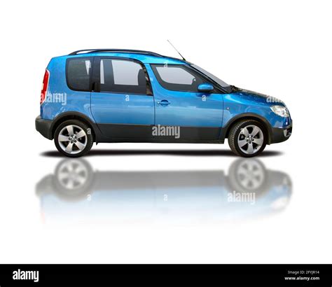 Skoda Roomster Side View Isolated On White Background Stock Photo Alamy