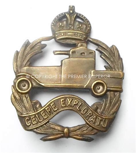 Australian 1st Armoured Car Regiment Cap Badge 1930 42 Relic