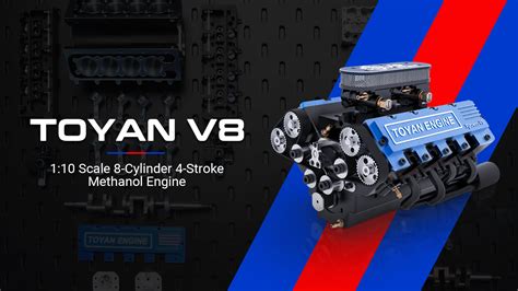 Toyan V8 | Toyan V8, 1:10 Scale 8-Cylinder 4-Stroke Methanol Engine