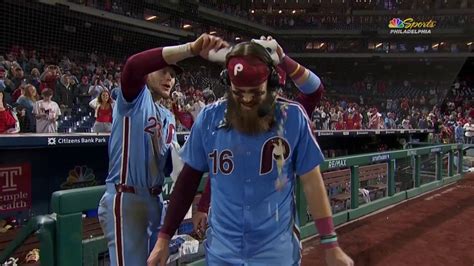 Brandon Marsh gets a taste of his own medicine after a Phillies 5-1 win ...