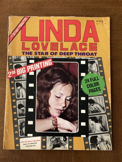 LINDA LOVELACE THE STAR OF DEEP THROAT 2ND BIG PRINTING A SCANDIA