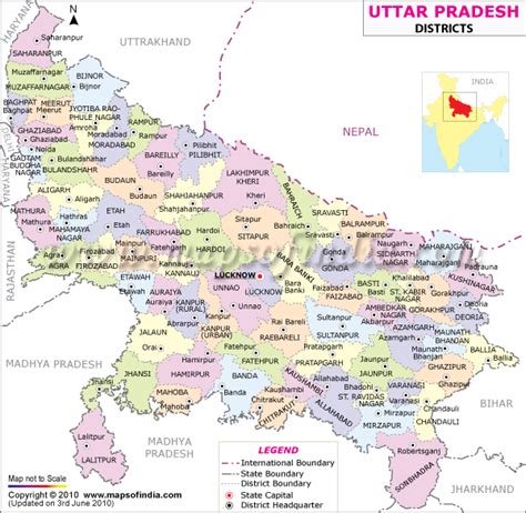 Knowledge Tube: India's and UP Political Map